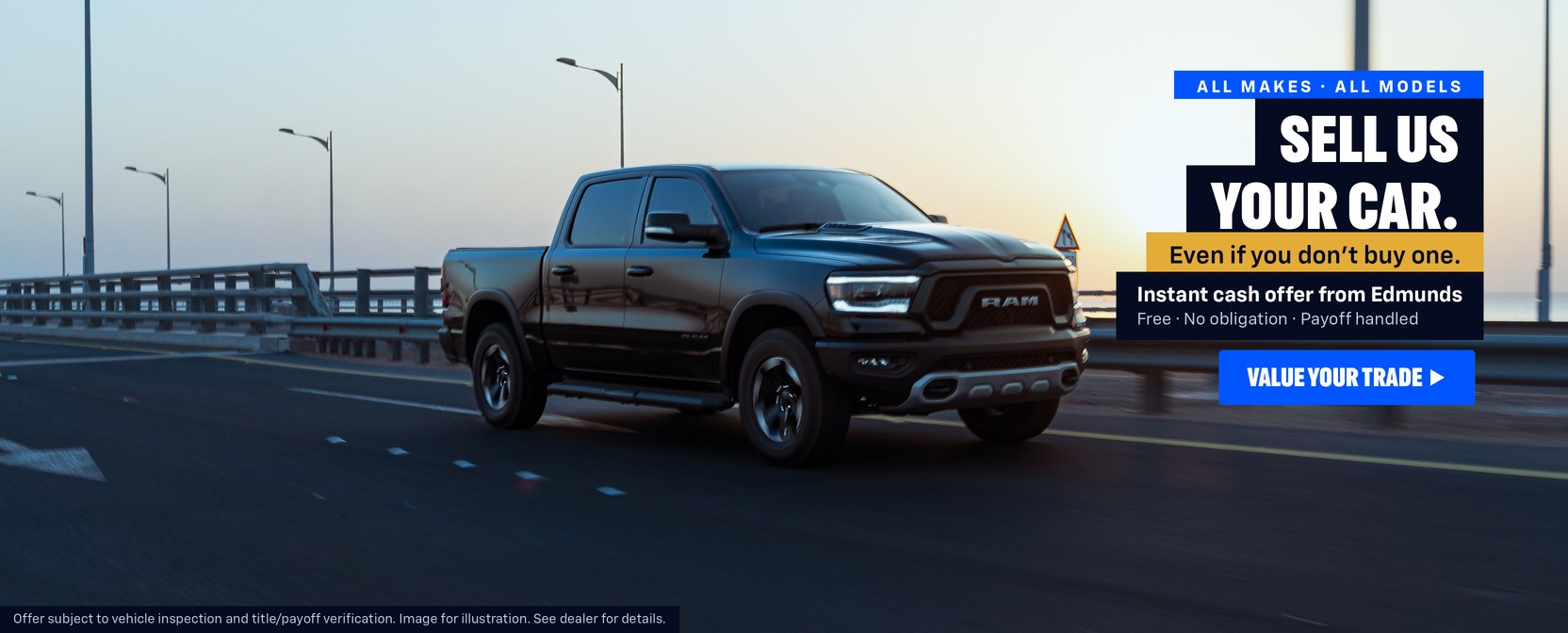 Sell us your car, even if you don’t buy one — instant cash offer from Edmunds, all makes and models