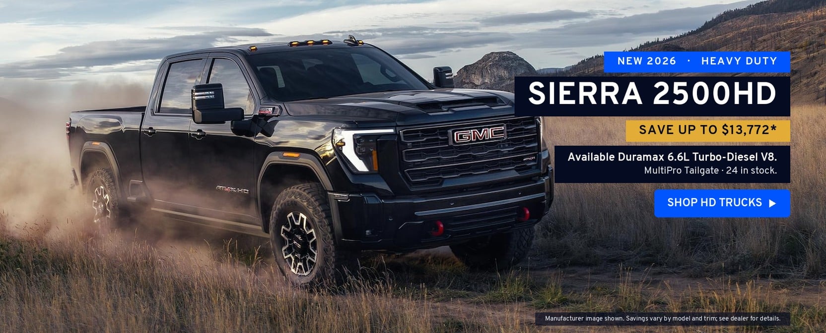 New 2026 GMC Sierra 2500HD — save up to $13,772