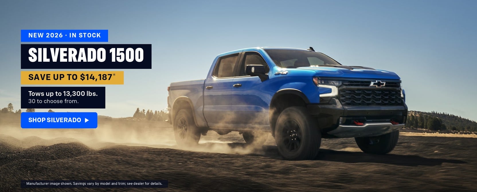 New 2026 Chevy Silverado 1500 — save up to $14,187