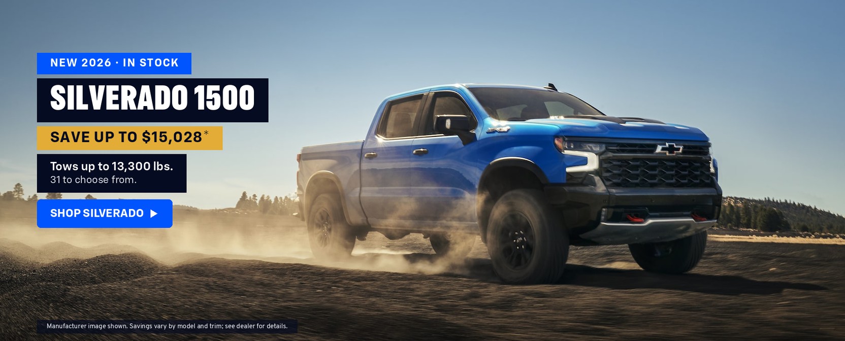 New 2026 Chevy Silverado 1500 — save up to $15,028
