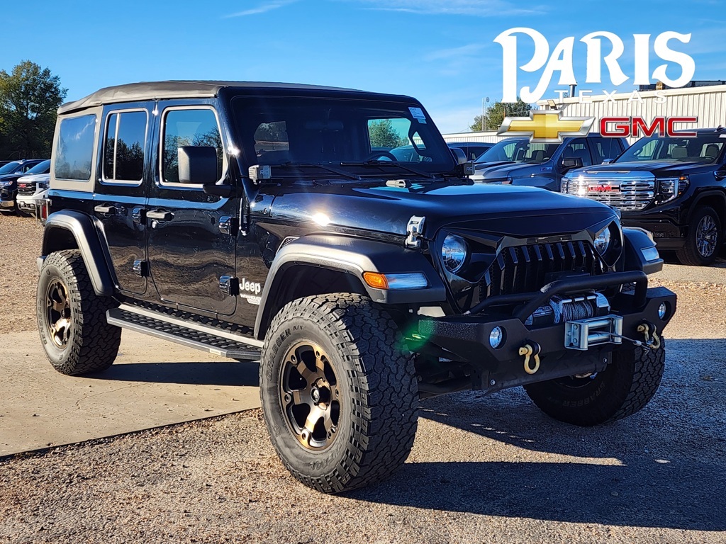 Used 2020 Jeep Wrangler Unlimited Sport with VIN 1C4HJXDG9LW314327 for sale in Paris, TX