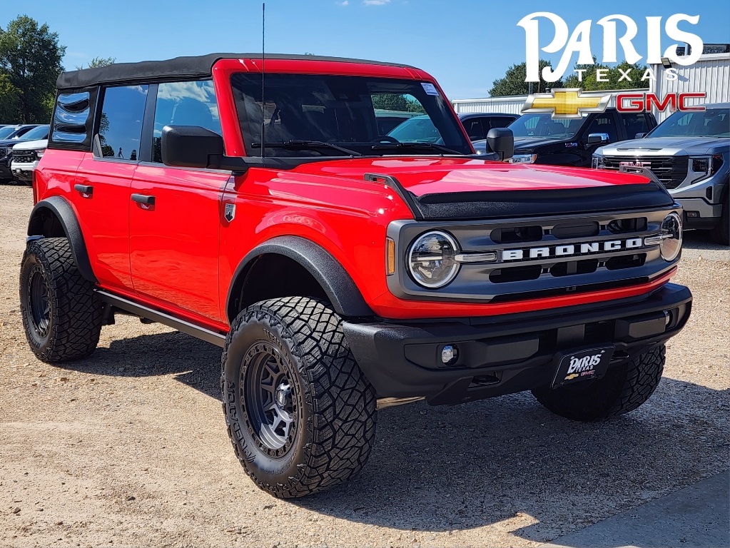 Used 2021 Ford Bronco 4-Door Big Bend with VIN 1FMDE5BH1MLA85448 for sale in Paris, TX