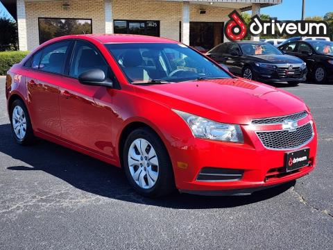  Pre-Owned 2014 Chevrolet Cruze LS Stock#X2187 Red Hot FWD 