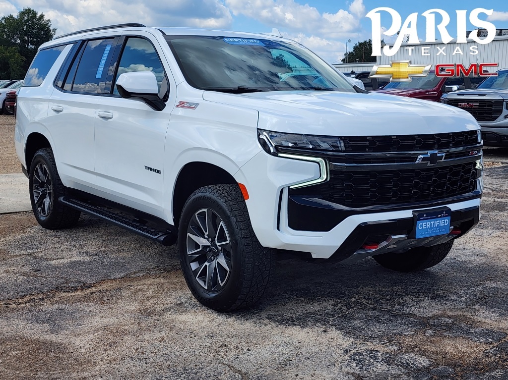 Used 2021 Chevrolet Tahoe Z71 with VIN 1GNSKPKD3MR390080 for sale in Paris, TX