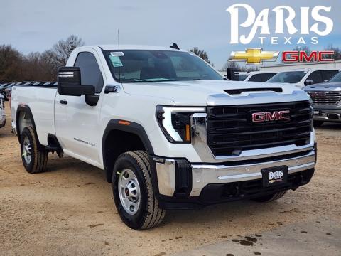  New 2025 GMC Sierra 2500HD Pro Stock#250345 Summit White 4WD 