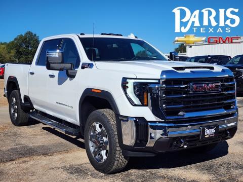  New 2025 GMC Sierra 2500HD SLT Stock#250204 Summit White 4WD 