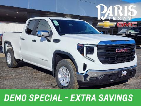  New 2025 GMC Sierra 1500 Pro Stock#250214 Summit White 4WD New 