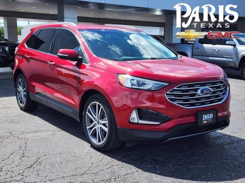  Pre-Owned 2020 Ford Edge Titanium Stock#240641B Red FWD 
