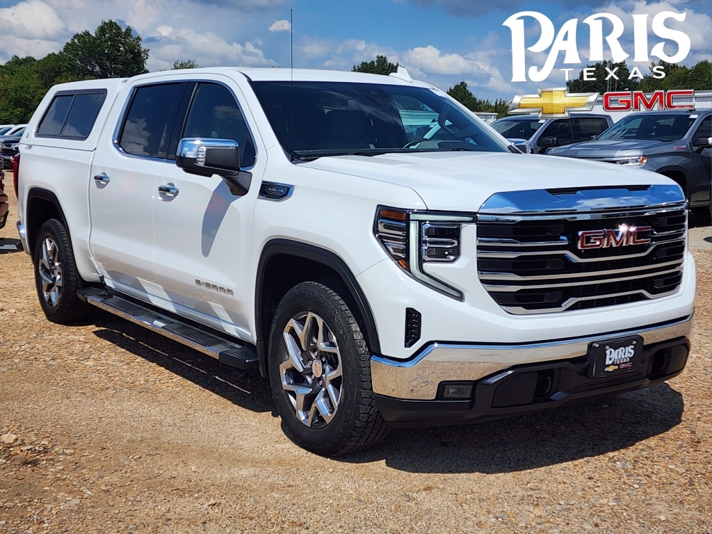 Used 2023 GMC Sierra 1500 SLT with VIN 3GTUUDED1PG175159 for sale in Paris, TX