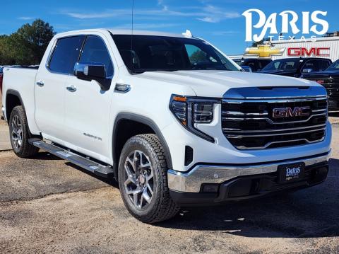  New 2025 GMC Sierra 1500 SLT Stock#250206 Summit White 4WD New 