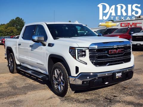  New 2025 GMC Sierra 1500 SLT Stock#250106 Summit White 4WD New 