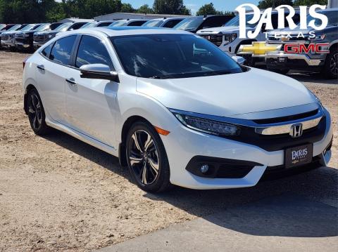  Pre-Owned 2018 Honda Civic Touring Stock#240644A White Orchid 
